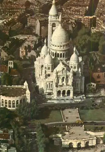 France Paris Sacre Coeur vue aerienne