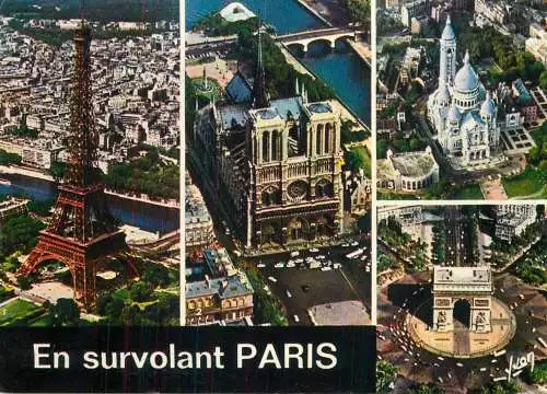 France En survolant Paris multi view