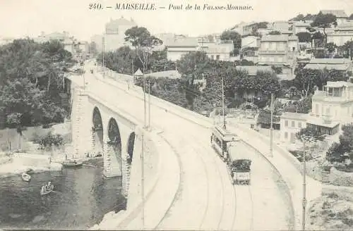 France Marseilles pont de la Fausse Monnaie tram