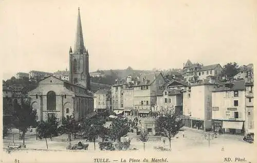 France Tulle la Place du Marche