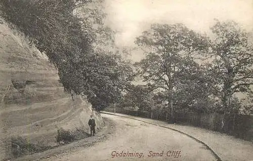 United Kingdom England Godalming Sand cliff