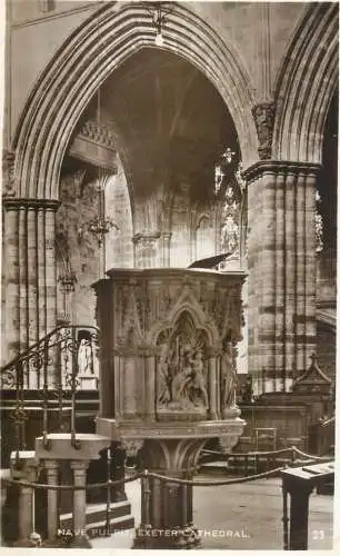 United Kingdom England Exeter cathedral Nave Pulpit