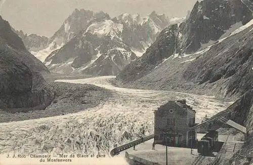 France Chamonix Mer de galce et gare du Montenvers