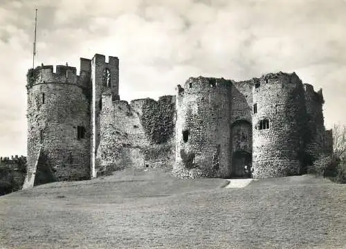 Wales Cheptstow Castle Mountmouthshire Great Gate and Marten's Tower