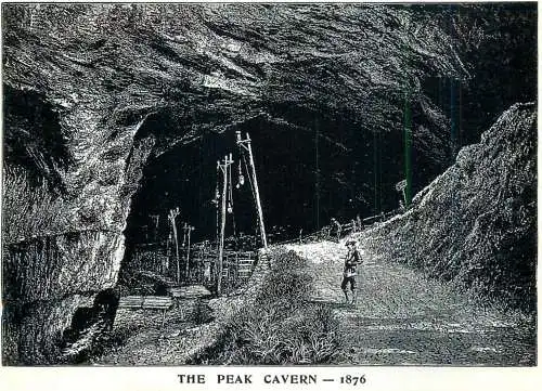 England Castleton Peak Cavern entrance and rope-makers