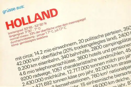 Netherlands Grusse aus Holland