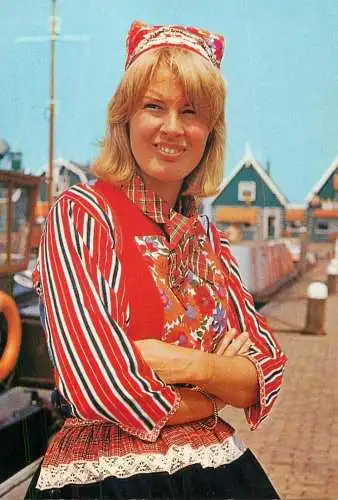 Netherlands Marken Dutch woman with typical costume