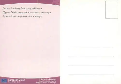 EU DG Regio Policy Cyprus developing fish farming by Kimagro