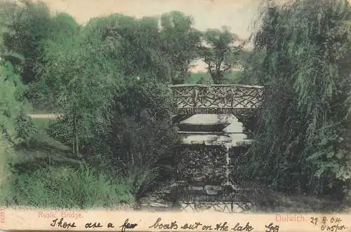 United Kingdom England Dulwich Rustic bridge