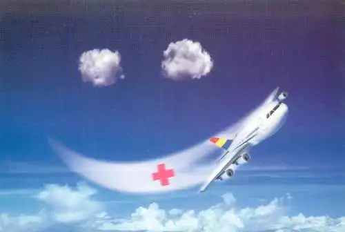 Romania Red Cross aviation plane