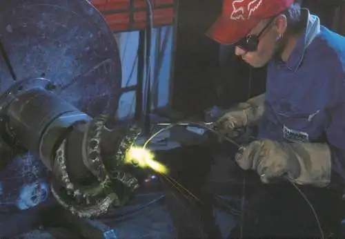 EU DG Regio Policy Belgium Charleroi welder at work