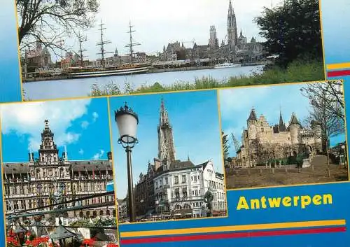 Belgium Souvenir d'Antwerpen different sites and sights
