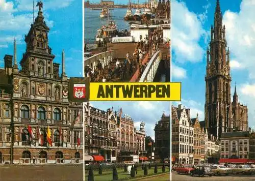 Belgium Souvenir d'Antwerpen different sights