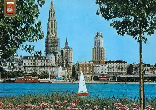 Belgium Antwerpen Cathedral en "Torengebouw"