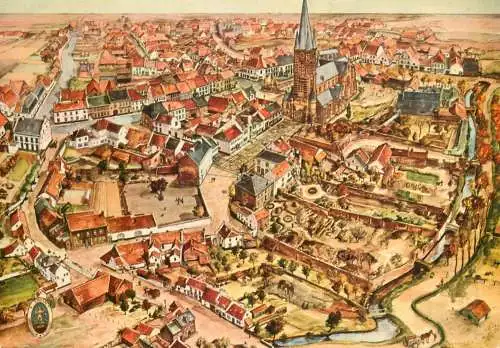 Netherlands Thorn aerial view illustration