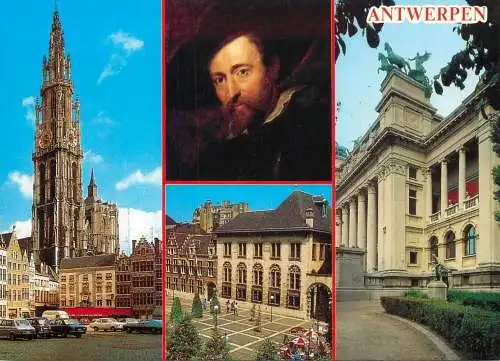 Belgium Bonjour de Antwerpen multi view souvenir