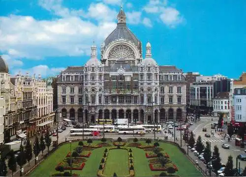 Belgium Antwerpen Koningin Astridplein en Centraal Station