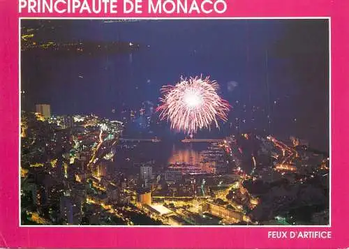 Principaute de Monaco Feux d'artifice