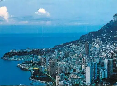 Monaco vue generale au lever du jour