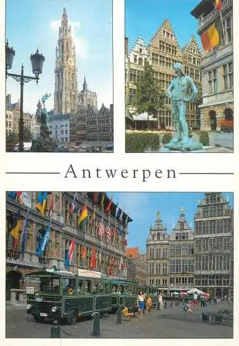 Belgium Bonjour de Antwerpen souvenir several views