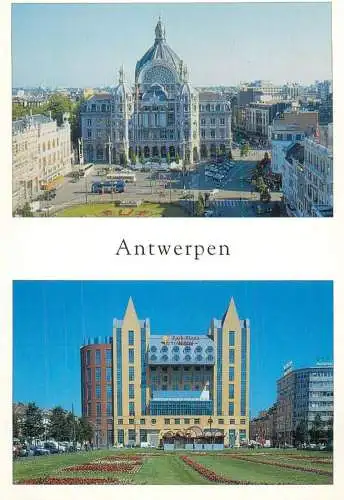 Belgium Greetings from Antwerpen souvenir several views