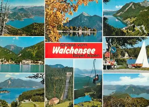 Germany Grusse vom Walchensee Bayerische Alpen souvenir