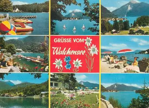 Germany Grusse vom Walchensee multi view souvenir