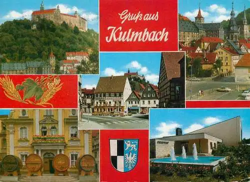 Germany Gruss aus Kulmbach multi view souvenir