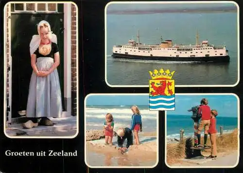 Netherlands Groeten uit Zeeland multi view souvenir
