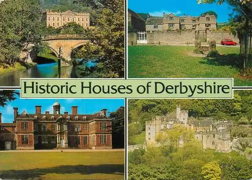 England Derbyshire historic houses multi view