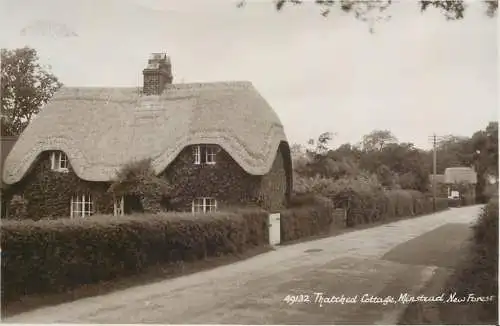 United Kingdom England Thatched cottage New Forest