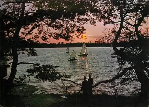 Belgium Mol Domein "Zilvermeer" boating types and scenes sunset view