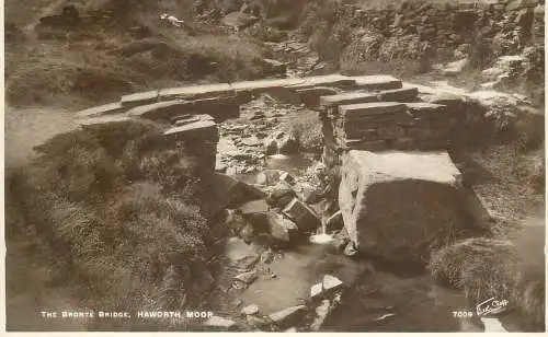 United Kingdom England Haworth Moor the Bronte bridge