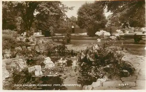 United Kingdom England Southampton Andrews Park rock gardens