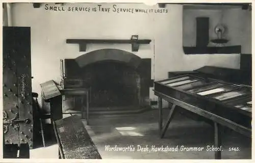 United Kingdom England Wordsworths desk Hawkshead grammar school
