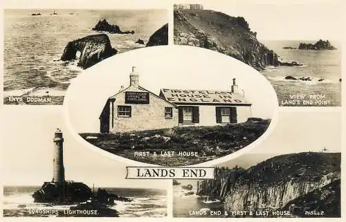 United Kingdom England Lands End lighthouse