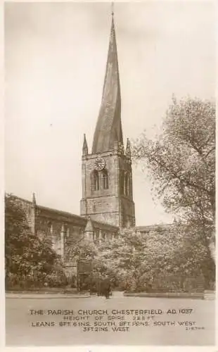 United Kingdom England Chesterfield parish church