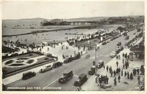 United Kingdom England Morecambe promenade and pier