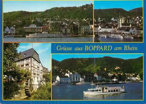 Germany Grusse aus Boppard am Rhein several sights