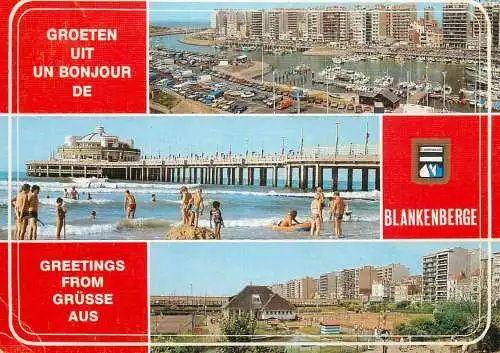 Belgium Greetings from Blankenberge multi view