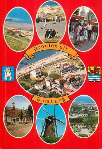 Netherlands Groeten uit Zeeland Domburg multi view