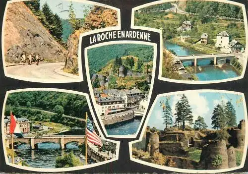 Belgium La Roche en Ardenne several sights
