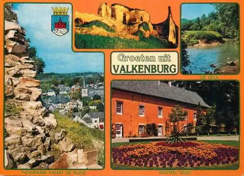 Netherlands Groeten uit Valkenburg multi view souvenir