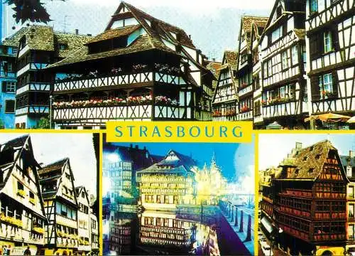 France Strasbourg Bas-Rhin maisons architecture typique multi view