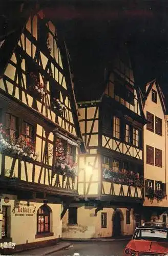 France Strasbourg Rue du Bain-aux-Plantes Vieilles Maisons vue nocturne