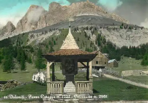 Italy Dolomiti Passo Carezza religious monument