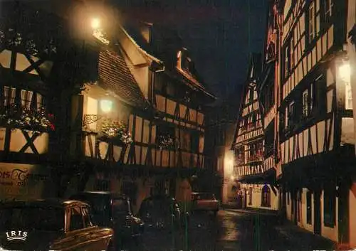 France Strasbourg (Bas-Rhin) rue du Bains aux Plantes vieilles maisons XVII siecle vue de nuit