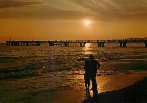 Italy Marina din Massa the quay picturesque sunset view