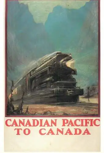 Canadian Pacific to Canada Mayfair Poster Card