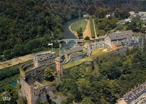 Belgium Buillon sur Semois aerial view